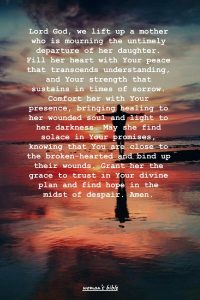 13 Healing Prayers for a Mother Who Lost Her Daughter - Exploring the ...