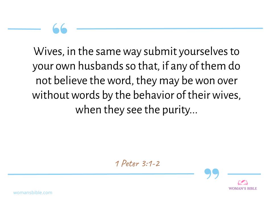 Top 17 Bible Verses about Women's Rights 1 Peter 3:1-2