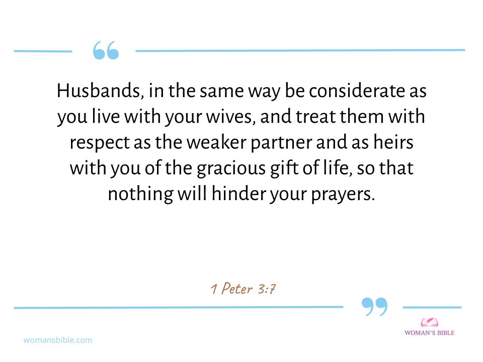 Top 17 Bible Verses about Women's Rights 1 Peter 3:7