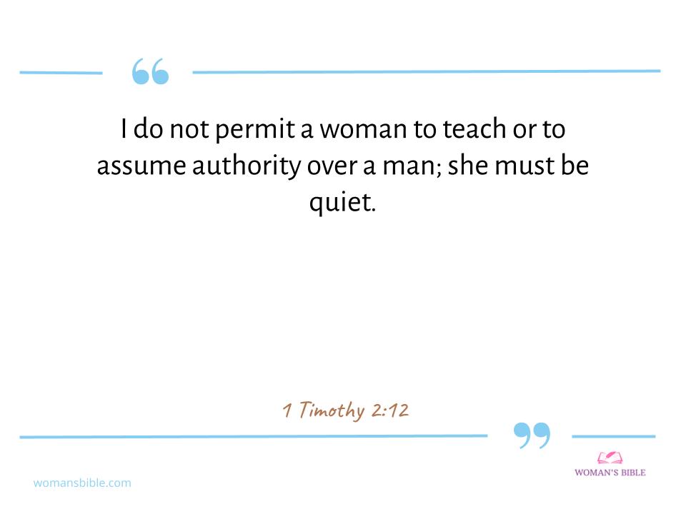 Top 17 Bible Verses about Women's Rights 1 Timothy 2:12