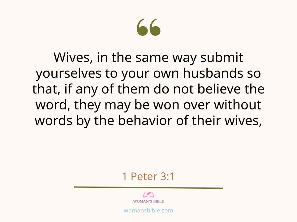 17 Bible Verses To Compliment Your Girlfriend In The Morning 1 Peter 3:1