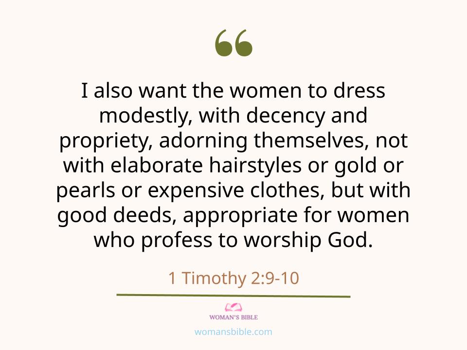 17 Bible Verses To Compliment Your Girlfriend In The Morning 1 Timothy 2:9-10