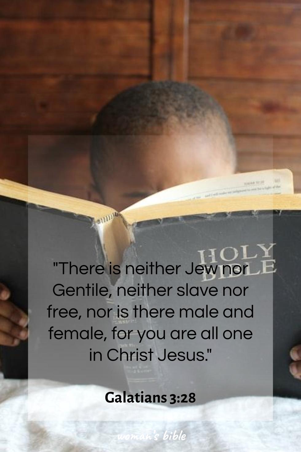 bible verses about women's self-worth Galatians 3:28