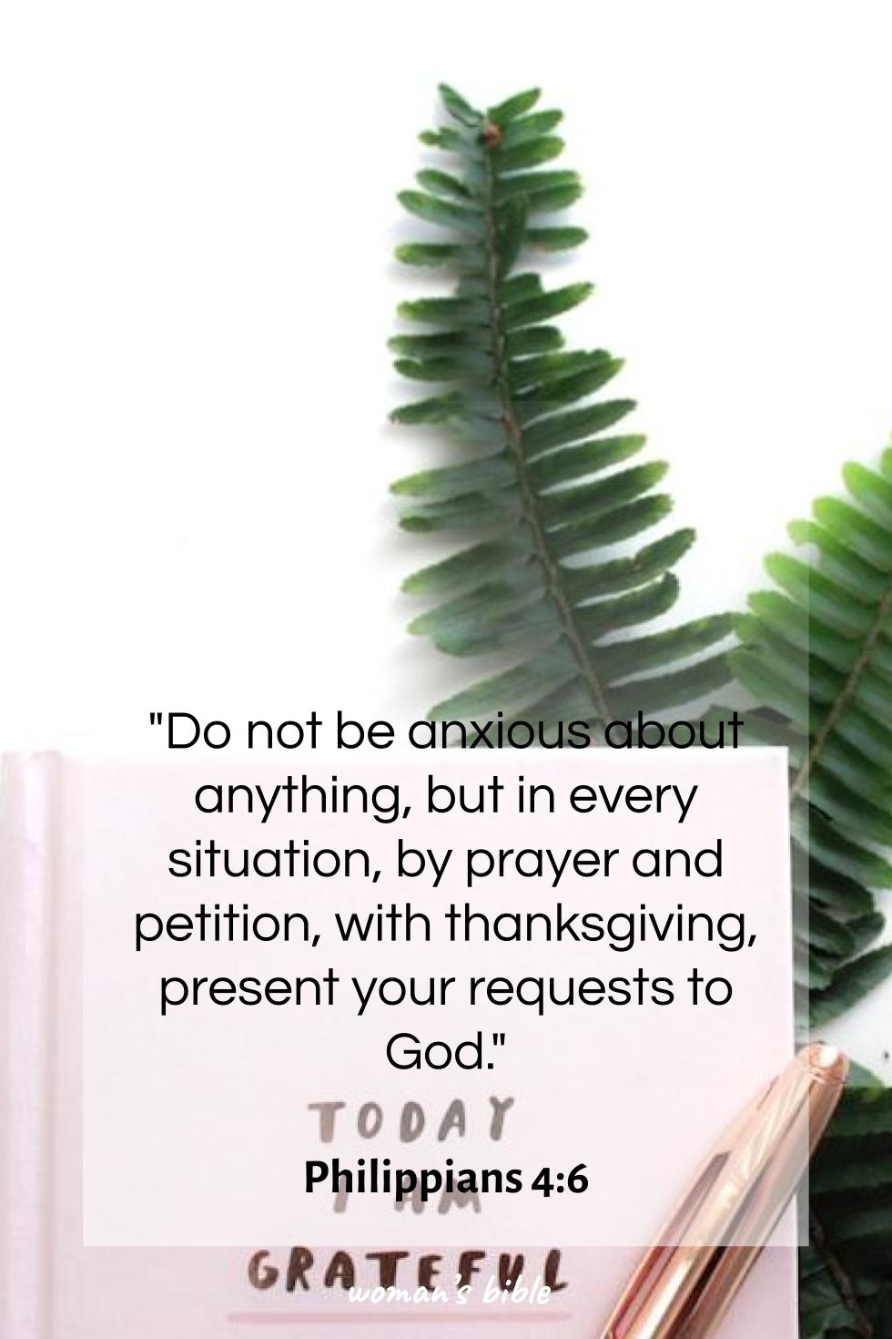 daily verse for woman Friday, March 29th, 2024 Philippians 4:6