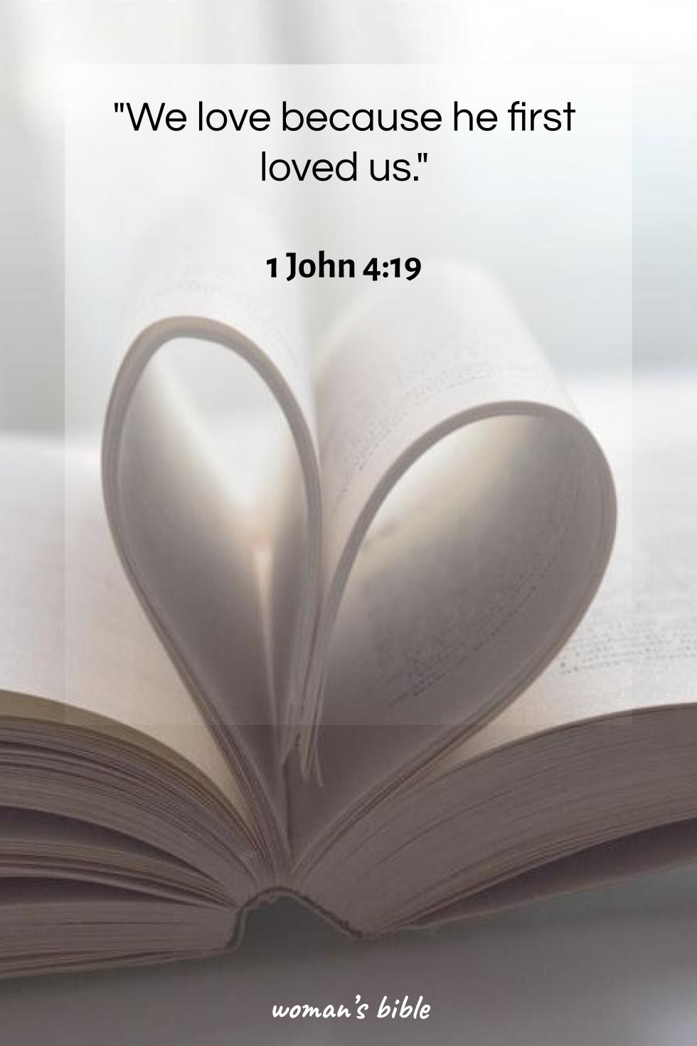 daily verse for woman Sunday, March 24th, 2024 1 John 4:19