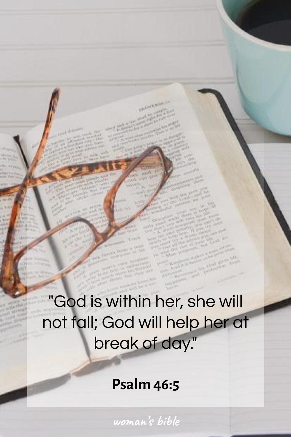 bible verses about women's self-worth Psalm 46:5