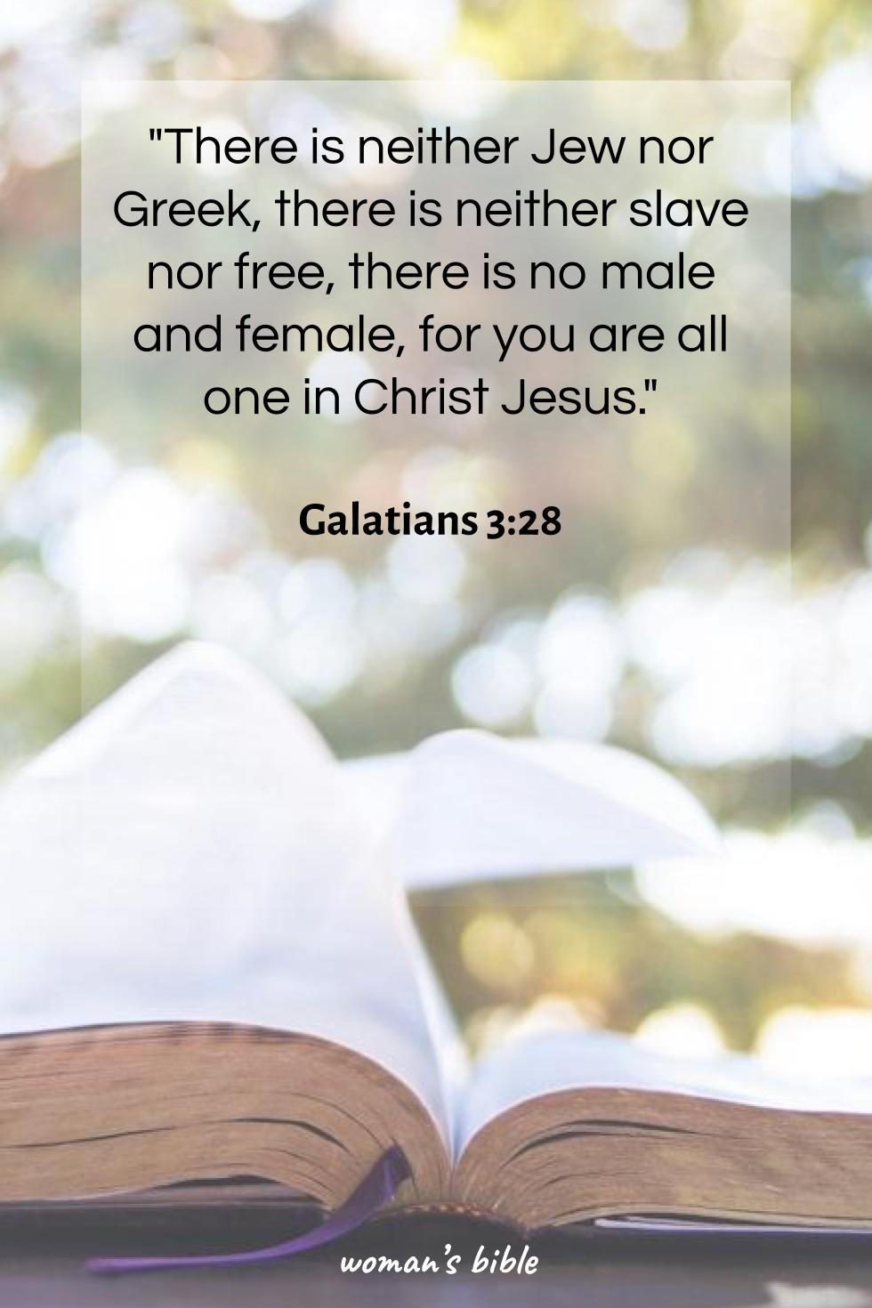 13 Empowering Bible Verses for Young Christian Women Galatians 3:28