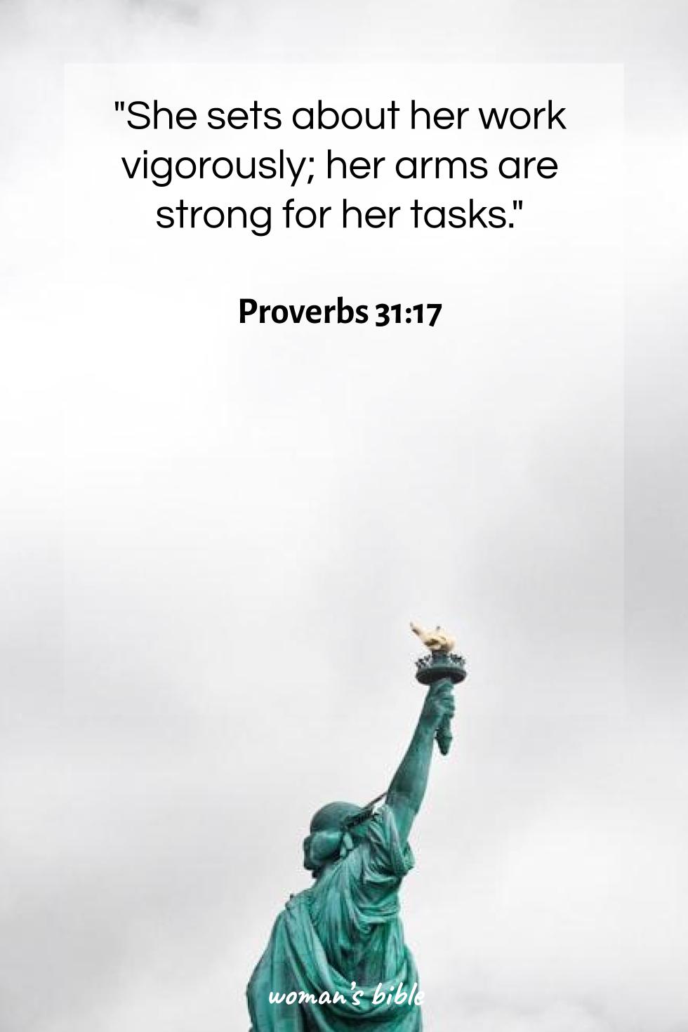 12 Bible Verses about Being Independent Woman Proverbs 31:17