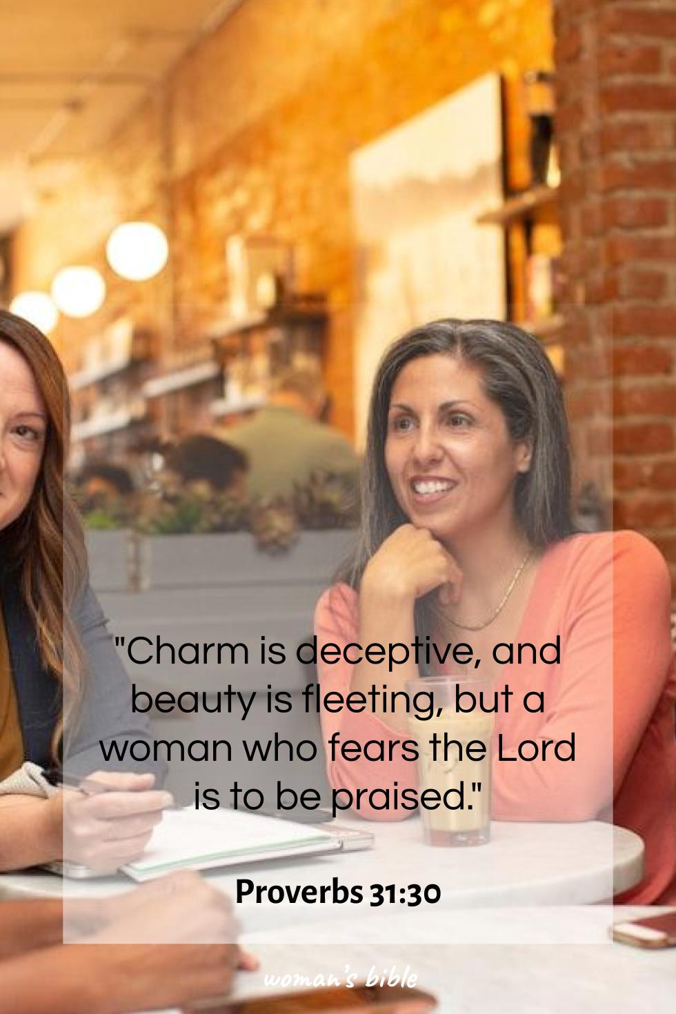 The Top 10 Bible Verses about Women's Roles in Scripture Proverbs 31:30