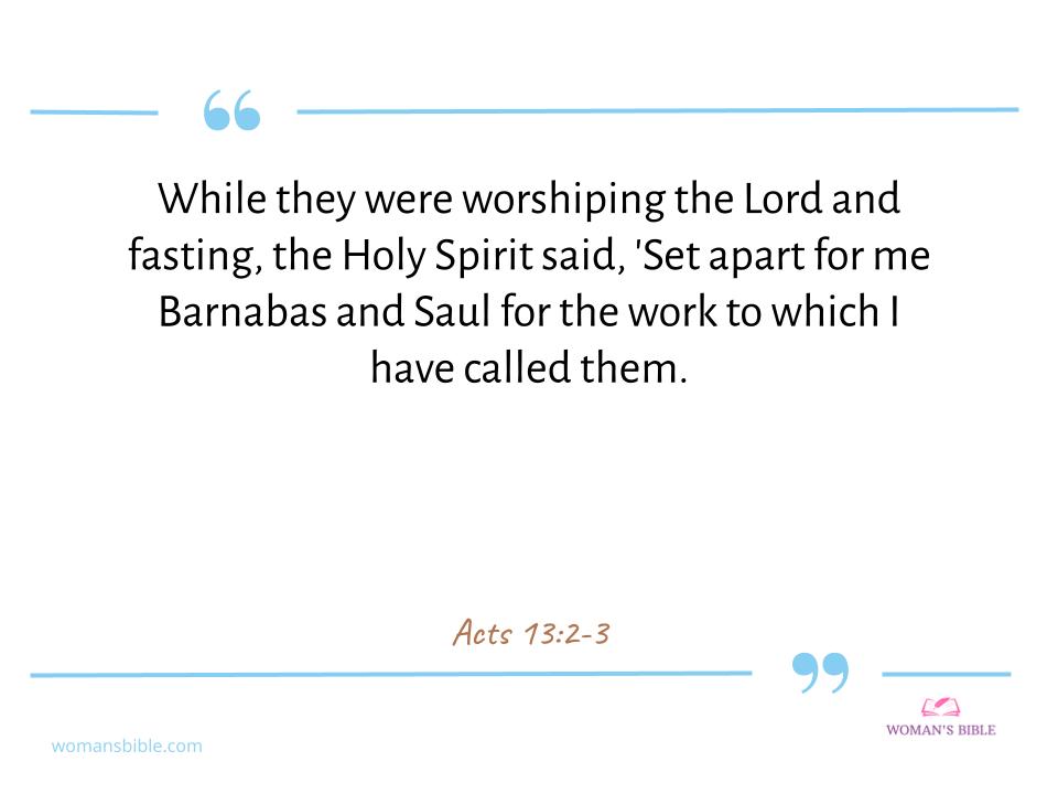 Bible Verses During Fasting Acts 13:2-3