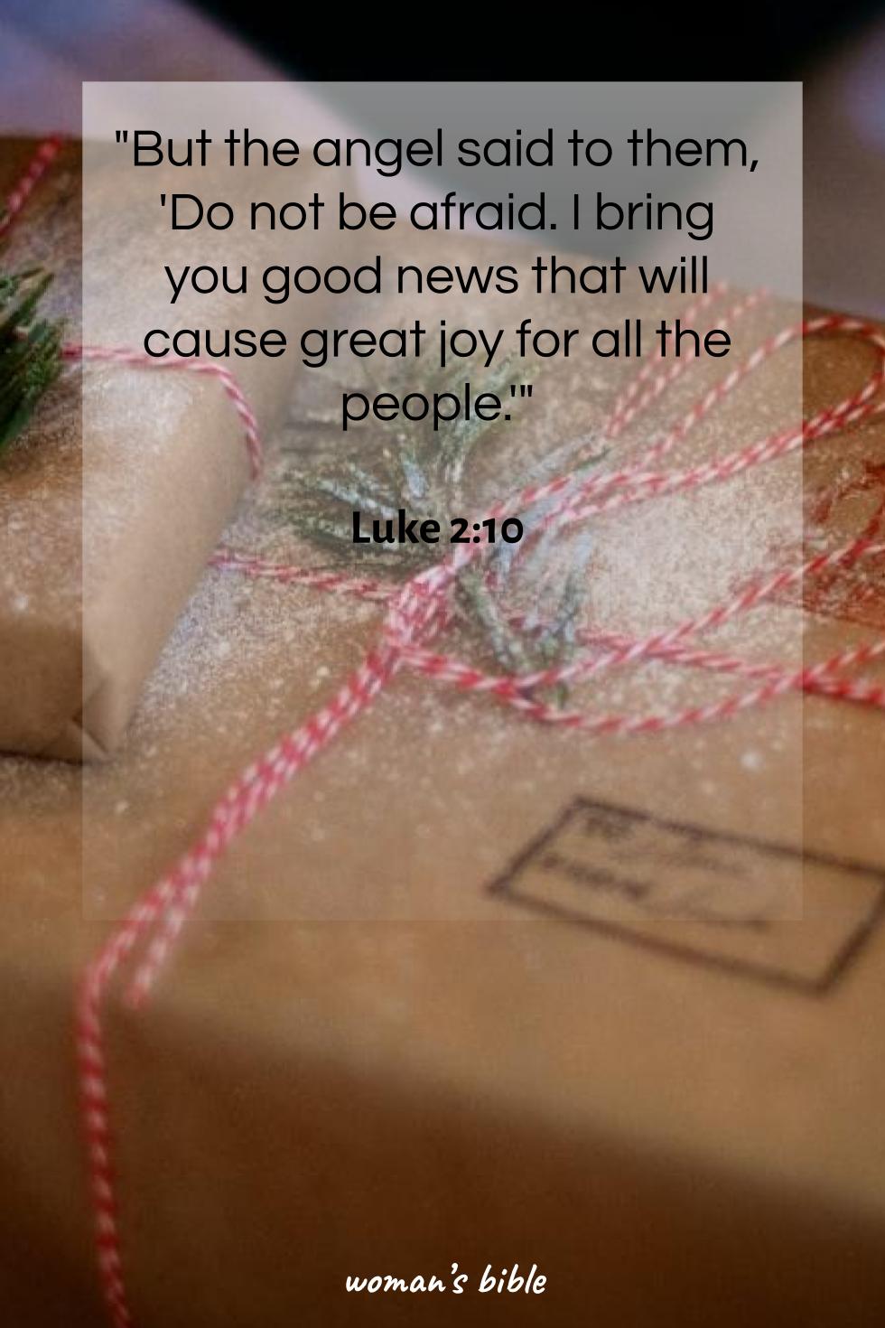 Christmas Bible Verses for Spiritual Reflection Luke 2:10