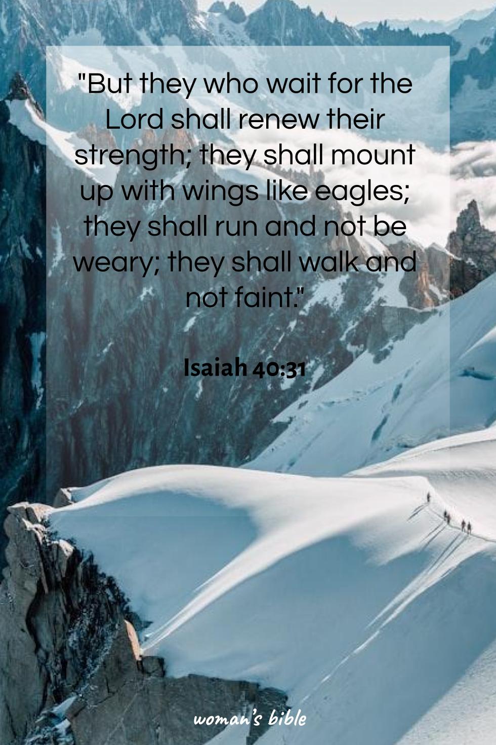 daily verse for woman Monday, April 1st, 2024 Isaiah 40:31