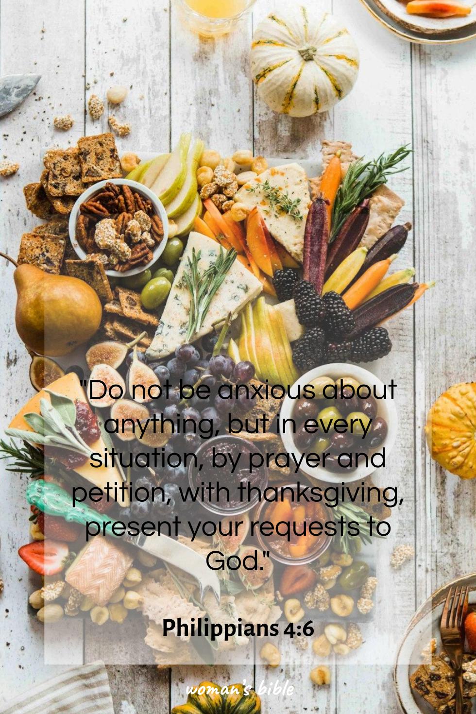 Bible Verses About Thanksgiving And Gratitude Philippians 4:6