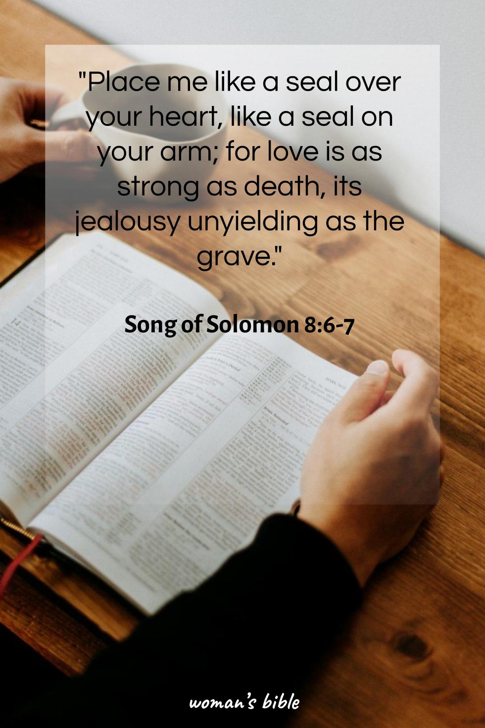 Bible Verses About Marriage & Love Song of Solomon 8:6-7