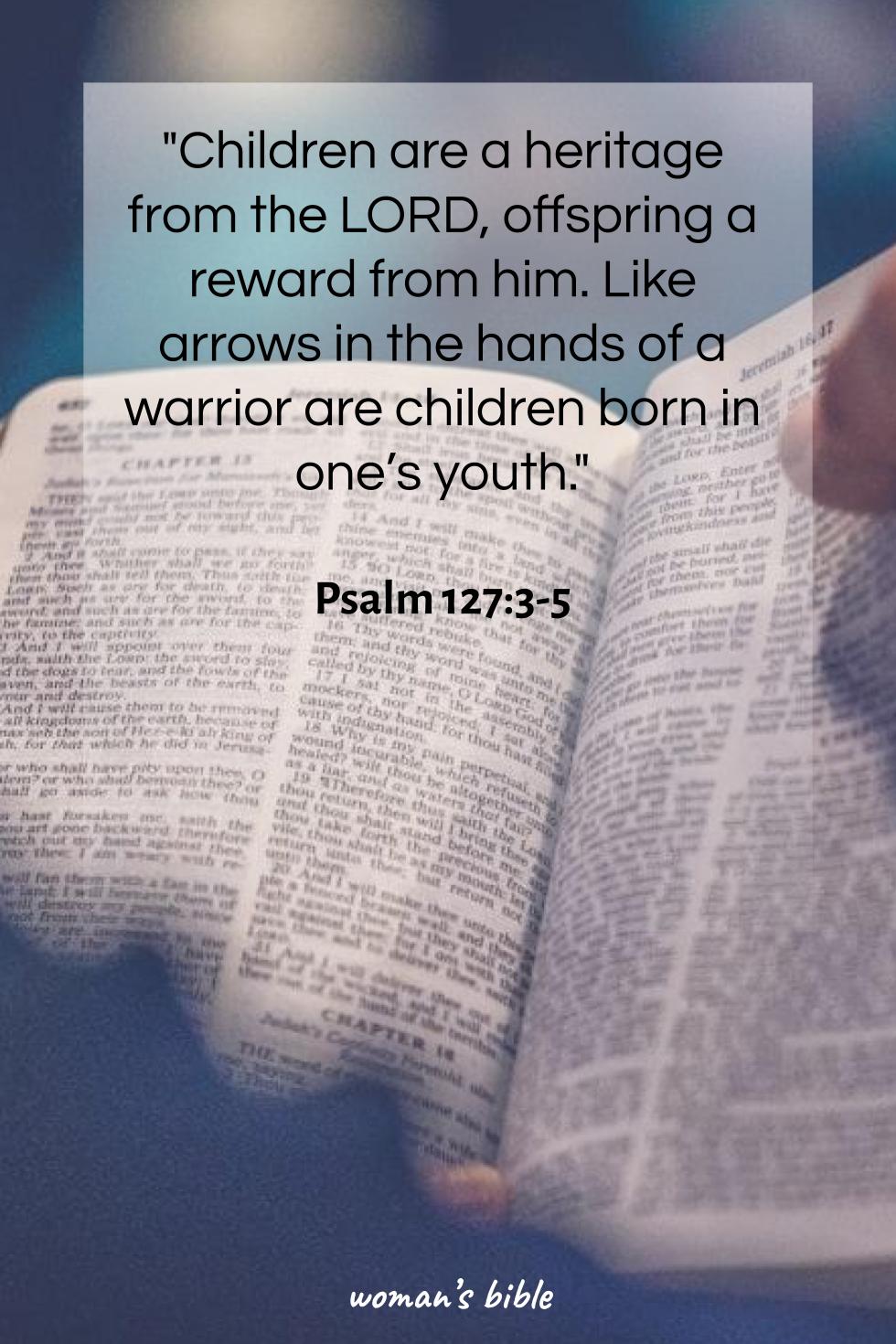 Father’s Day Scripture Verses Psalm 127:3-5