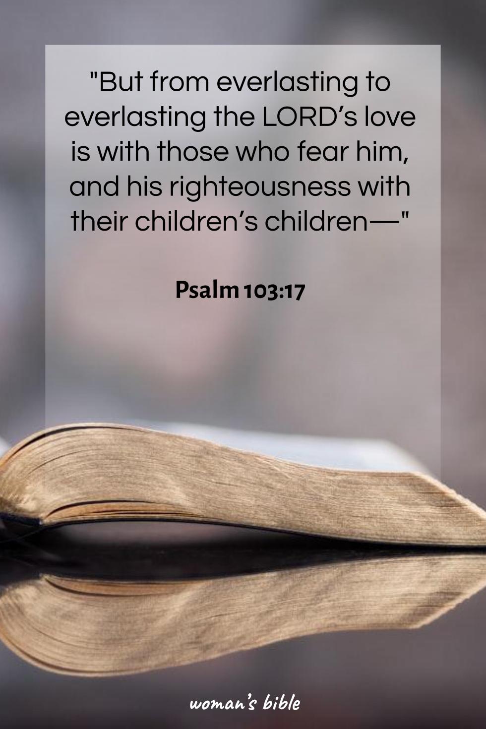 Father’s Day Scripture Verses Psalm 103:17