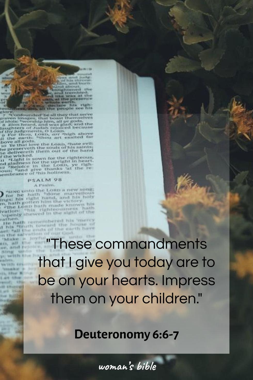 Father’s Day Scripture Verses Deuteronomy 6:6-7