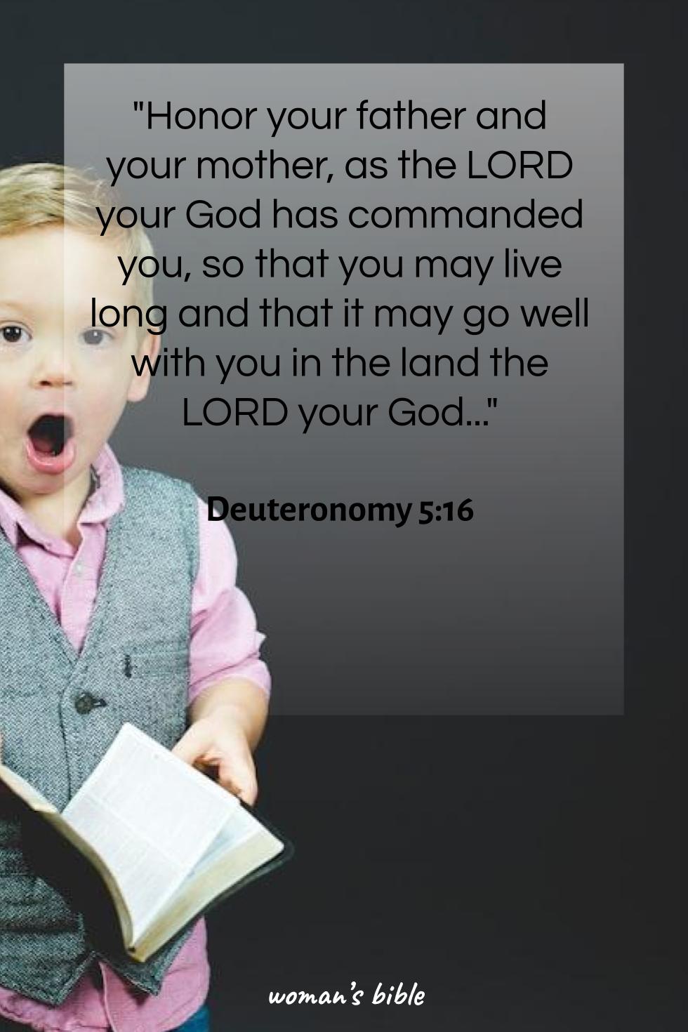 Bible Verses for Mother’s Day Deuteronomy 5:16