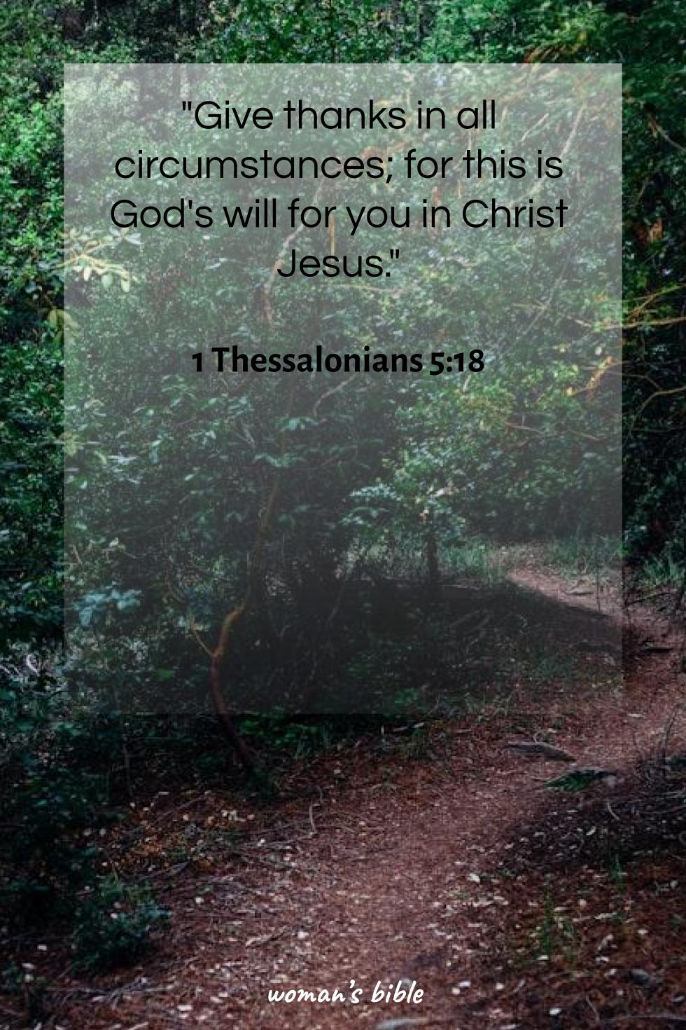 daily verse for woman Sunday, May 26th, 2024 1 Thessalonians 5:18