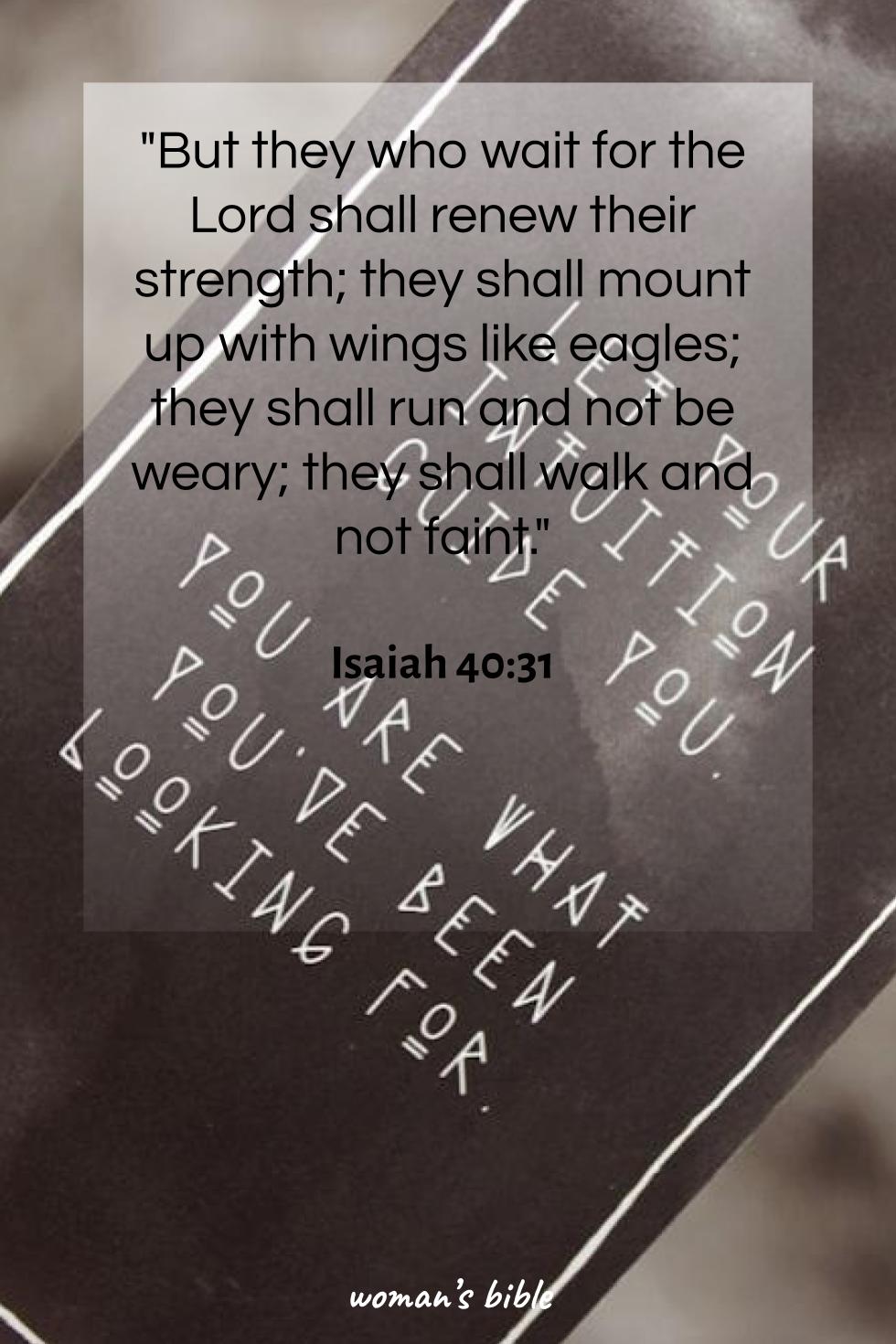 daily verse for woman Thursday, May 2nd, 2024 Isaiah 40:31