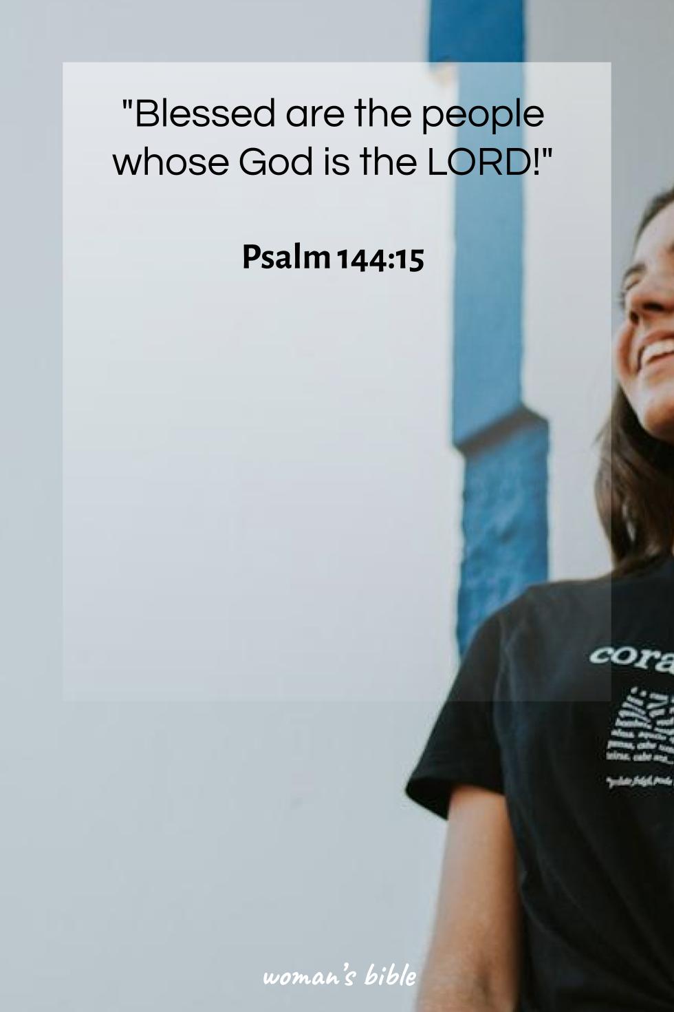 daily verse for woman Thursday, June 20th, 2024 Psalm 144:15