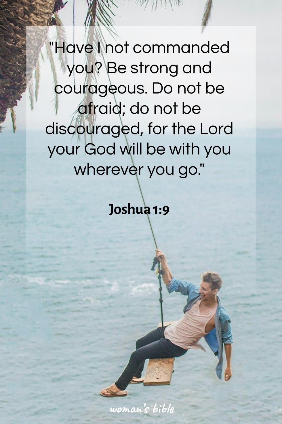 daily verse for woman Saturday, September 21st, 2024 Joshua 1:9