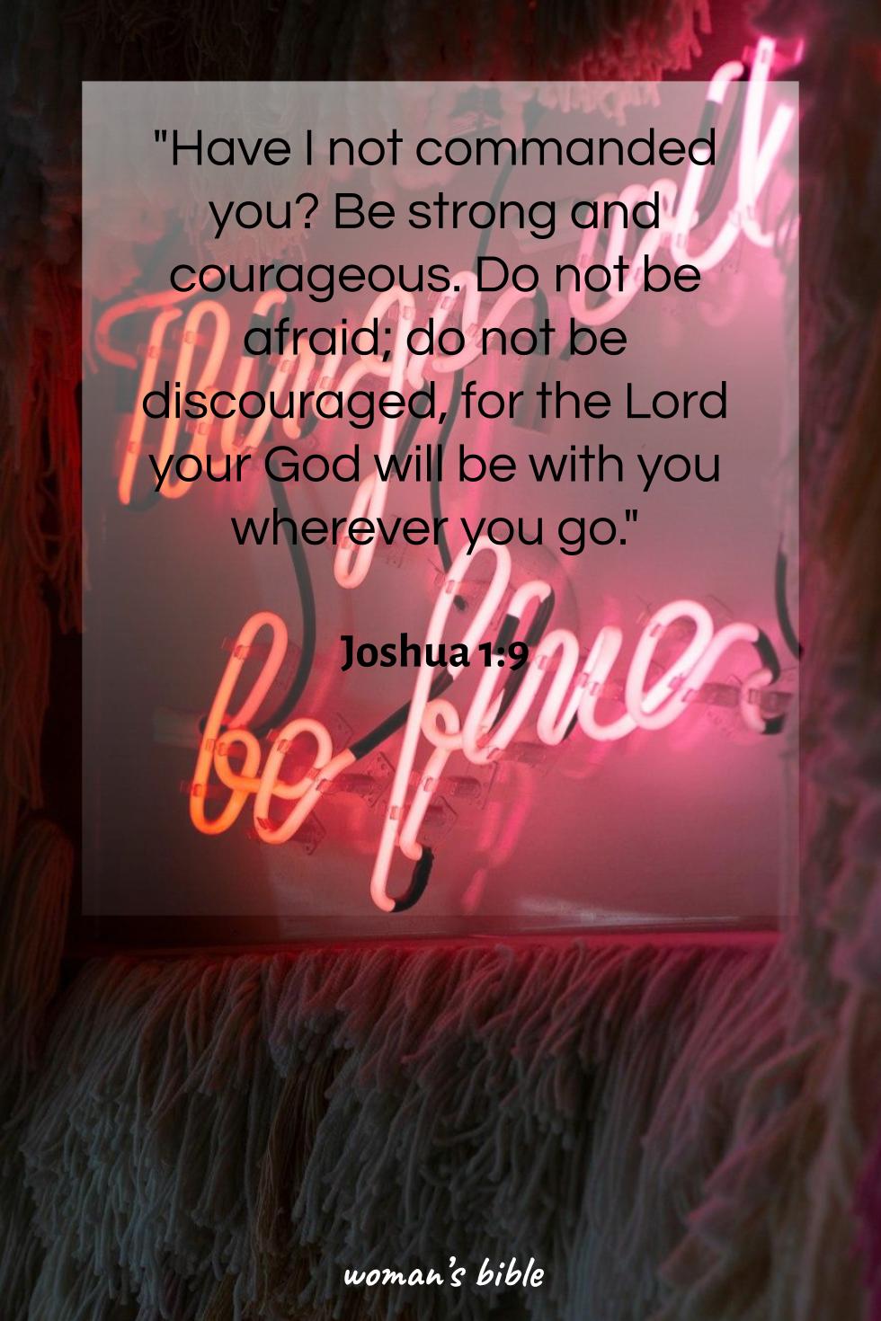 daily verse for woman Tuesday, September 17th, 2024 Joshua 1:9