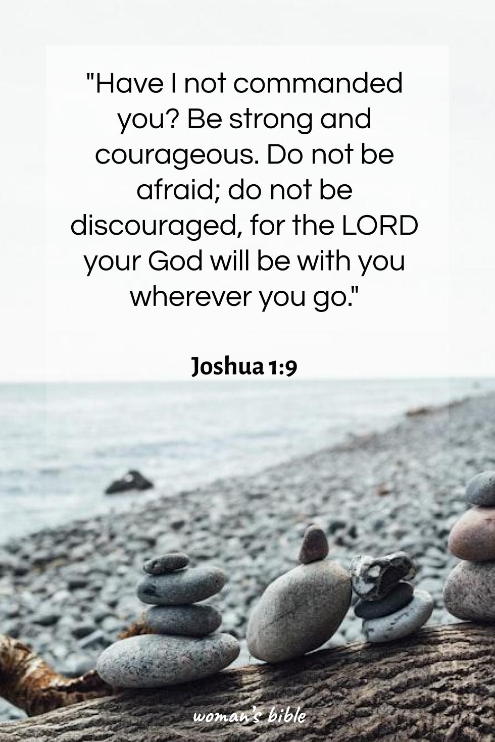 daily verse for woman Friday, November 8th, 2024 Joshua 1:9