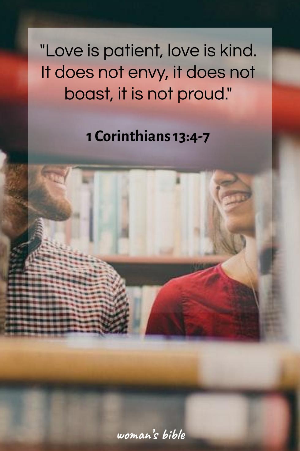 daily verse for woman Saturday, November 16th, 2024 1 Corinthians 13:4-7