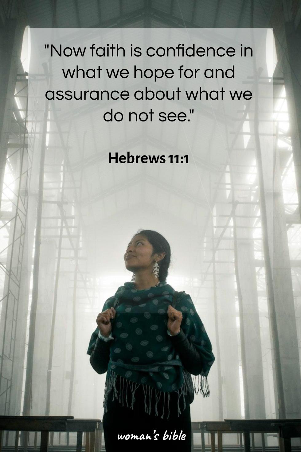 daily verse for woman Thursday, December 12th, 2024 Hebrews 11:1