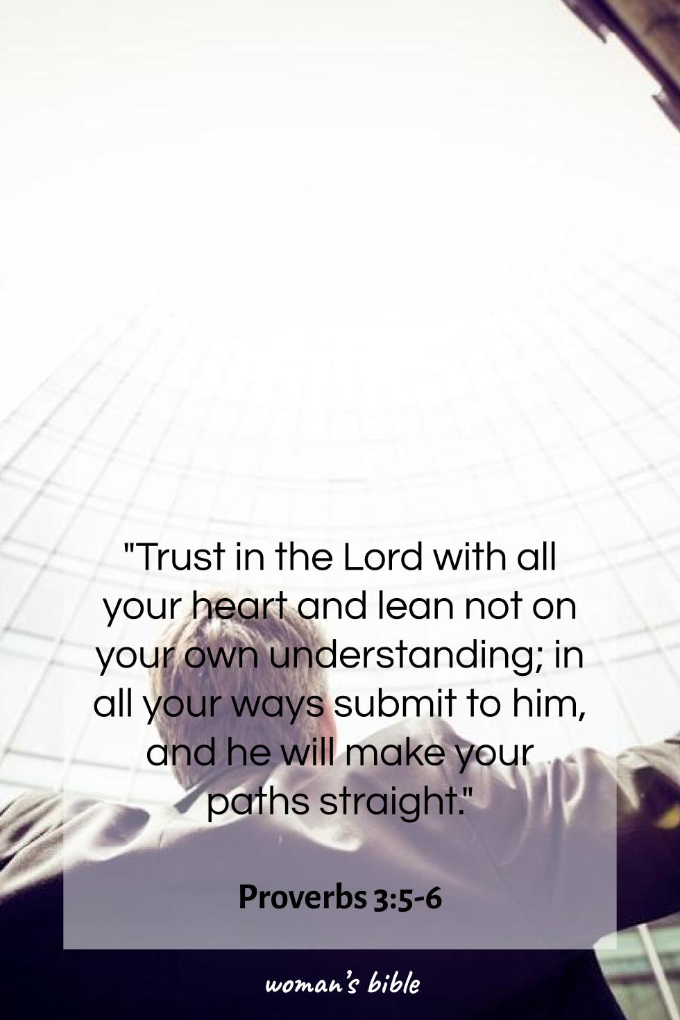 daily verse for woman Monday, January 27th, 2025 Proverbs 3:5-6