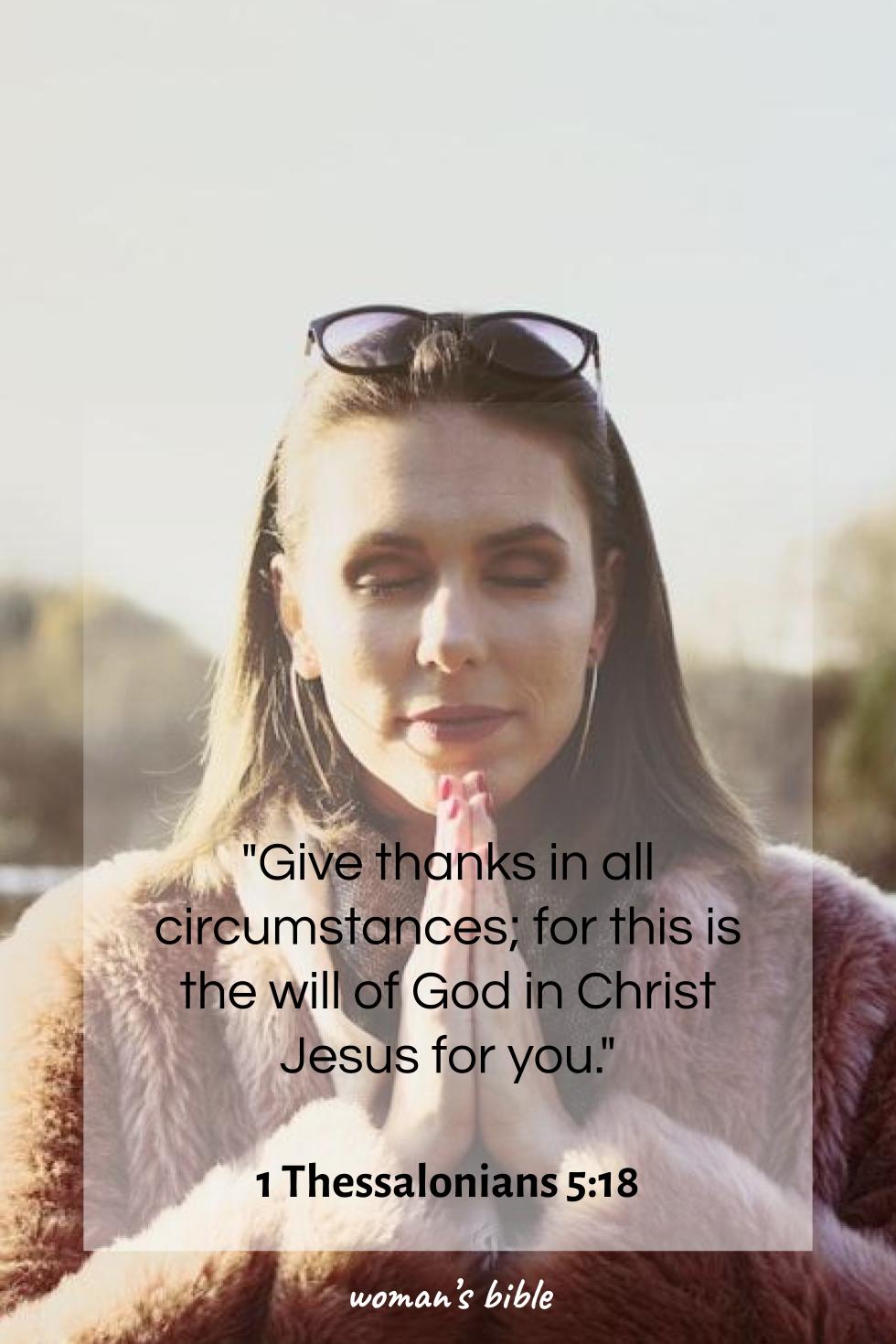 daily verse for woman Tuesday, January 7th, 2025 1 Thessalonians 5:18