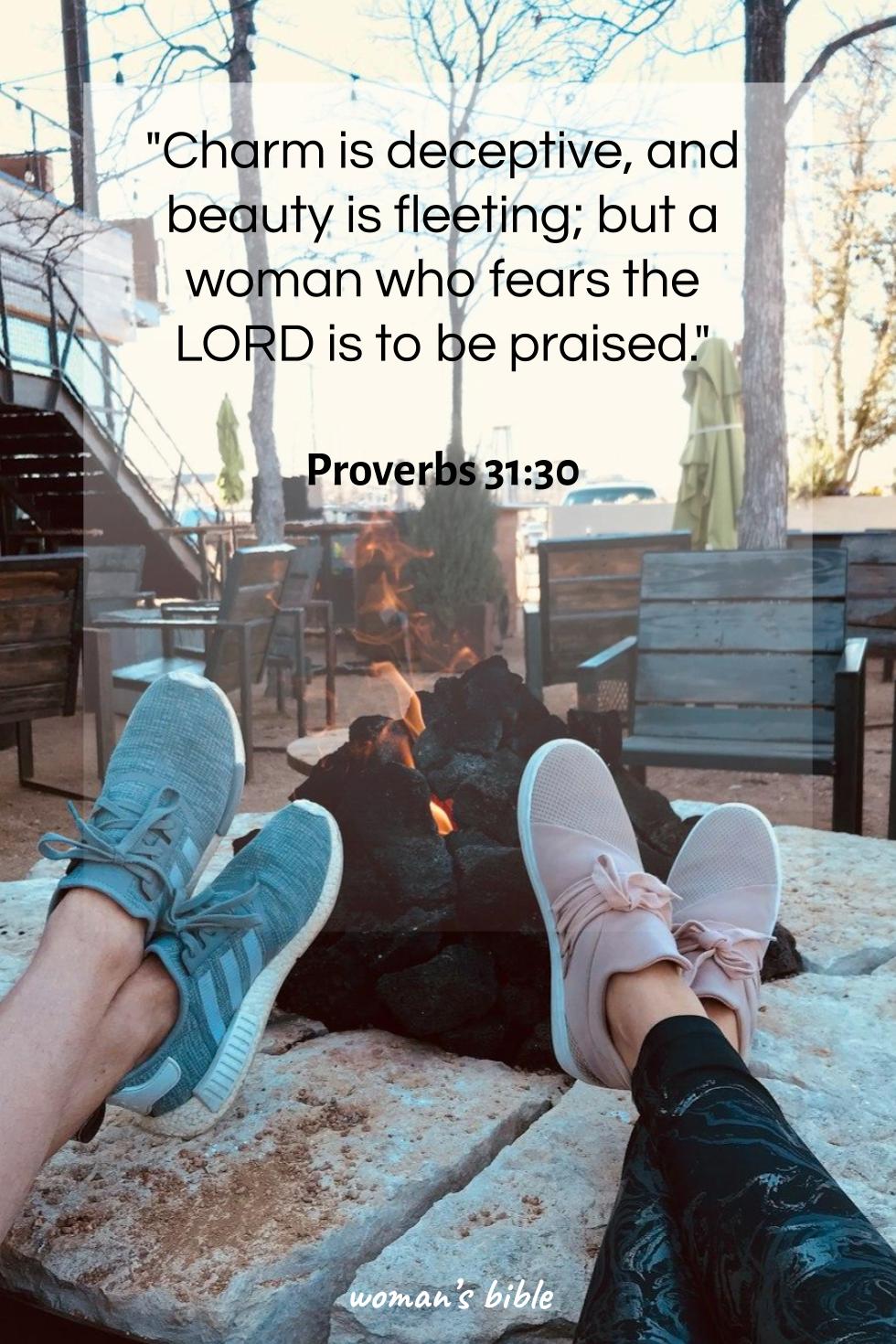 daily verse for woman Friday, March 14th, 2025 Proverbs 31:30