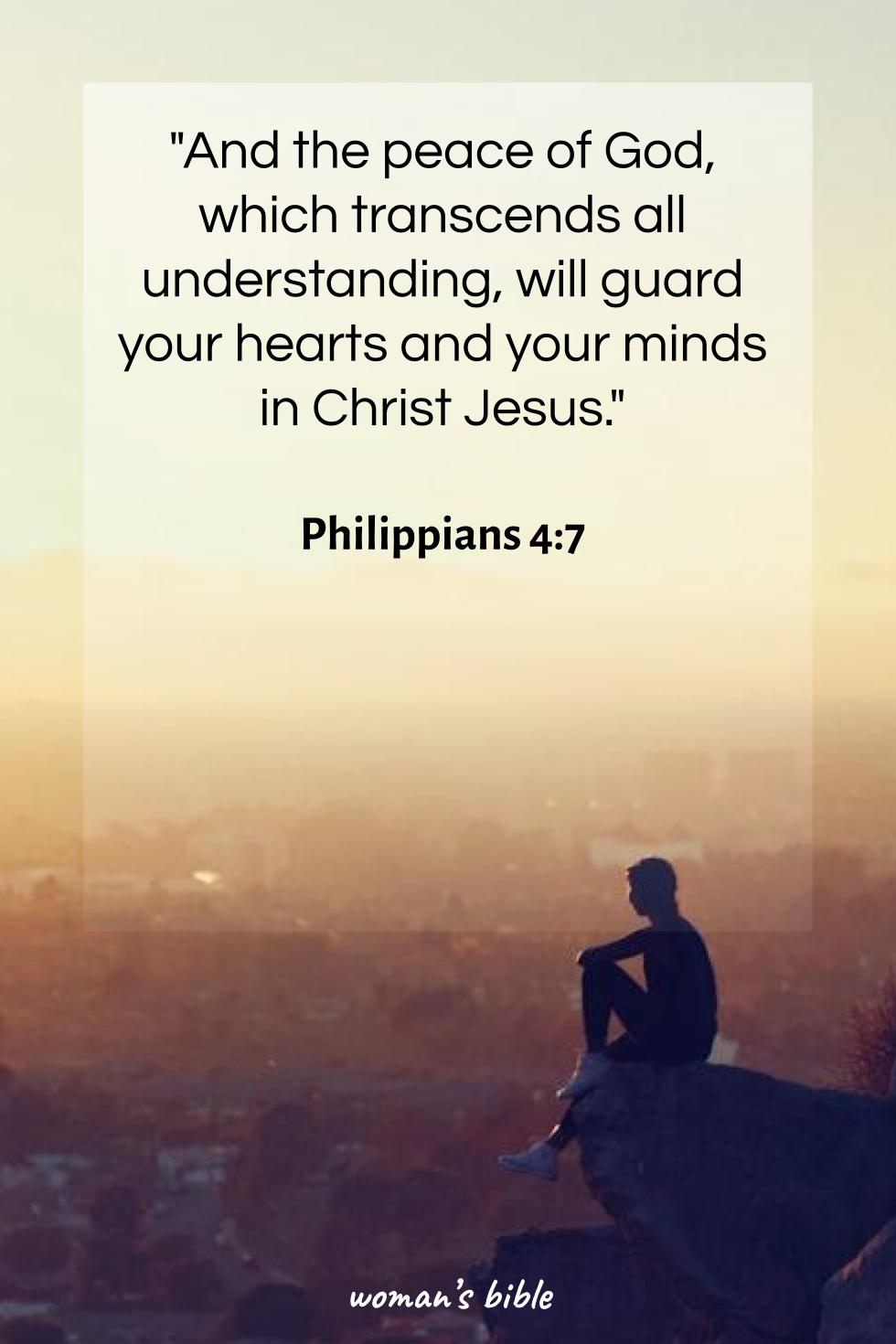 daily verse for woman Monday, May 26th, 2025 Philippians 4:7