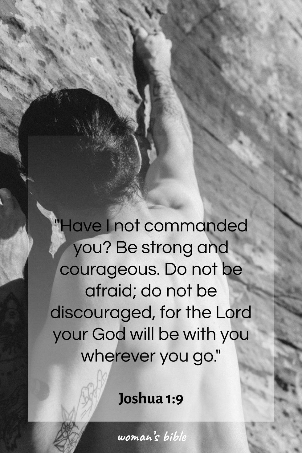 daily verse for woman Saturday, May 10th, 2025 Joshua 1:9
