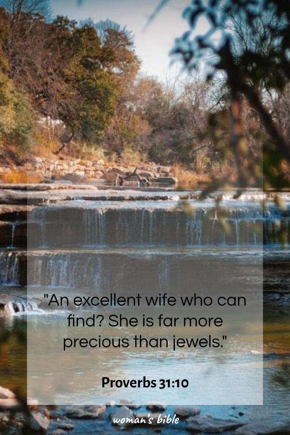 daily verse for woman Thursday, May 22nd, 2025 Proverbs 31:10