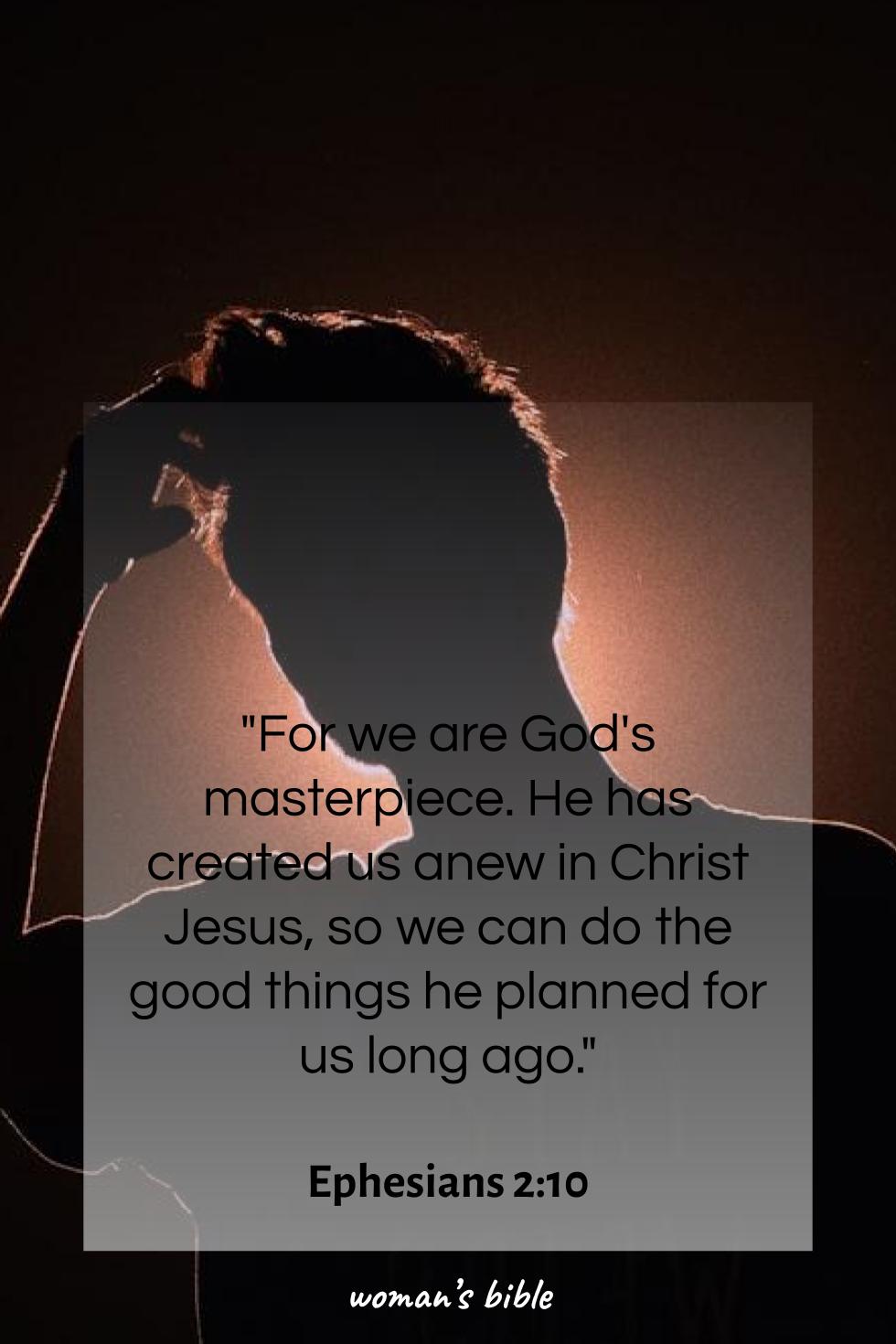 daily verse for woman Thursday, May 8th, 2025 Ephesians 2:10