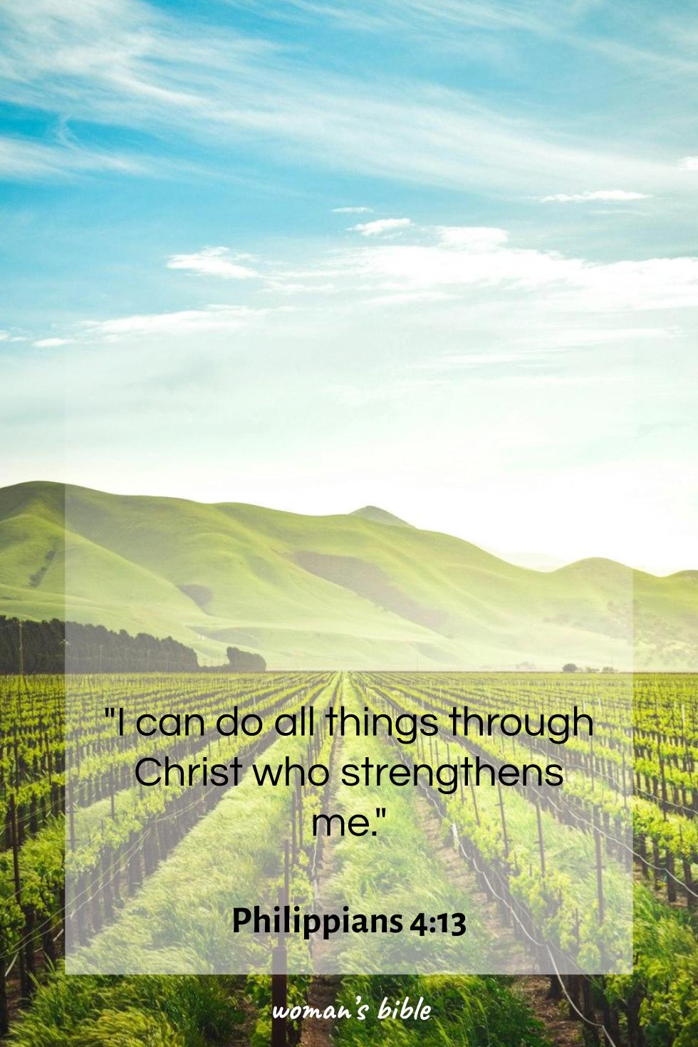 daily verse for woman Tuesday, May 27th, 2025 Philippians 4:13