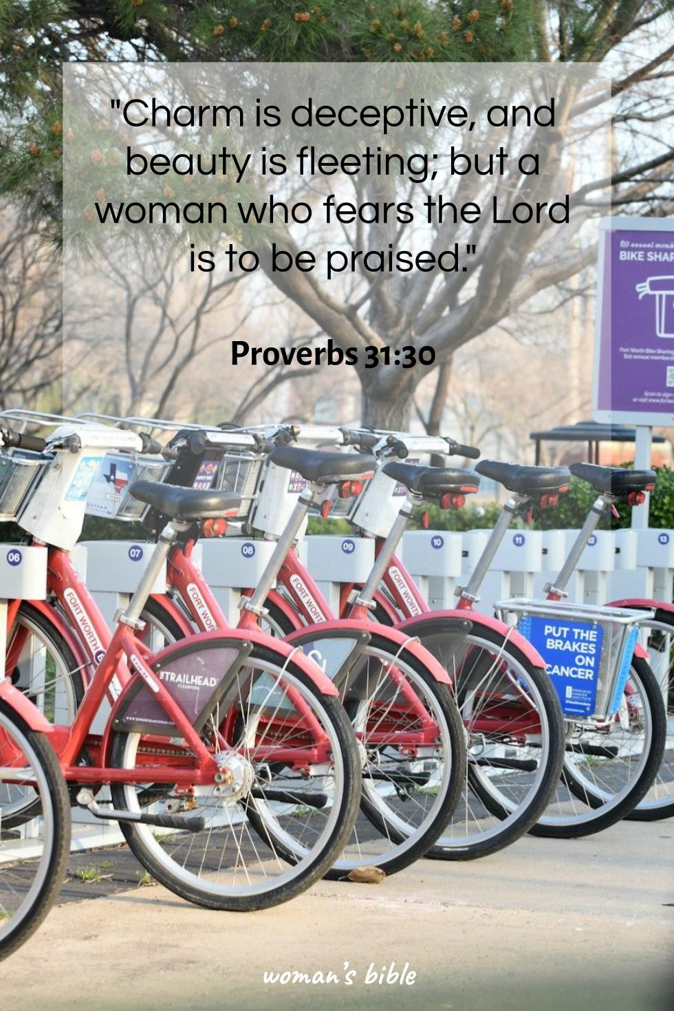 daily verse for woman Friday, June 20th, 2025 Proverbs 31:30