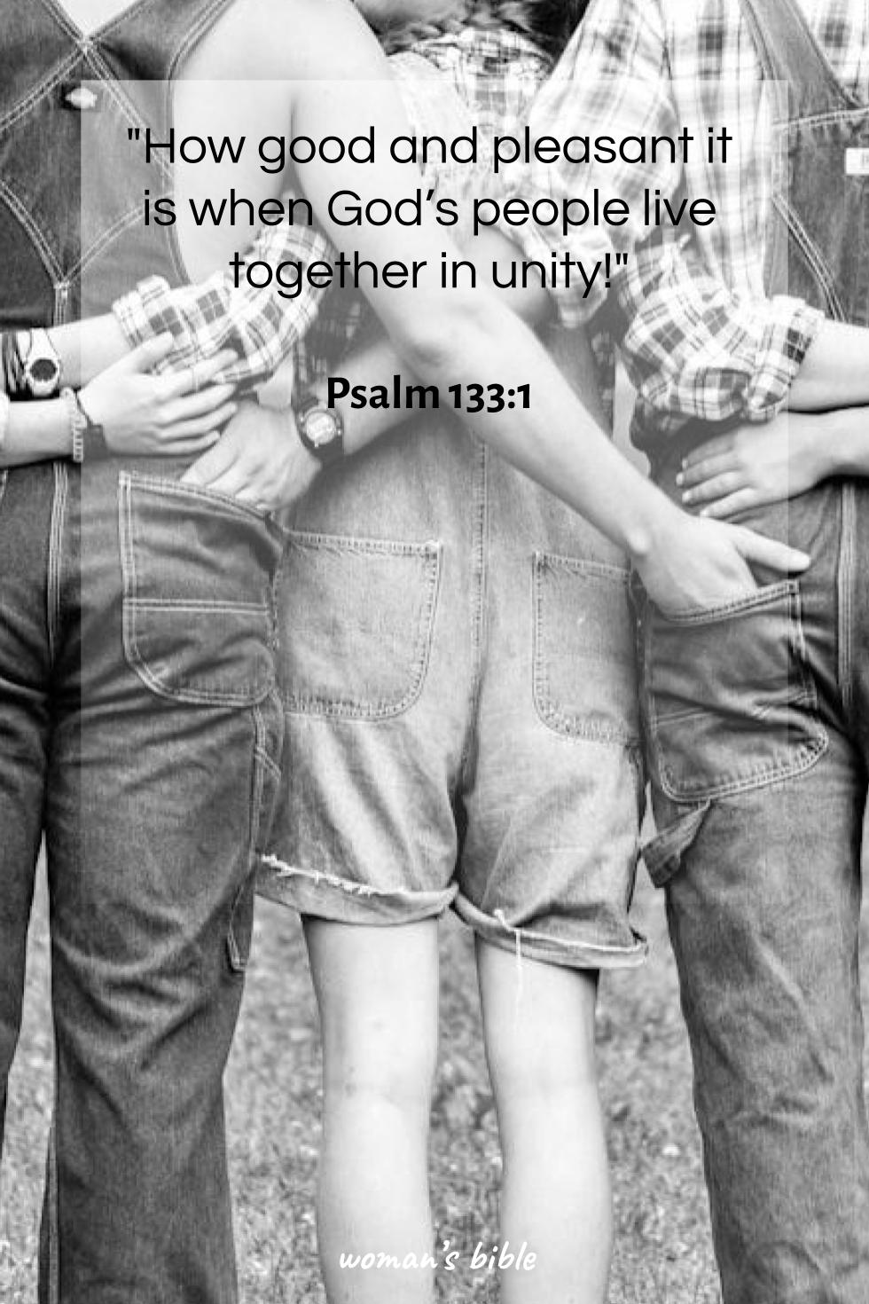 daily verse for woman Monday, June 23rd, 2025 Psalm 133:1