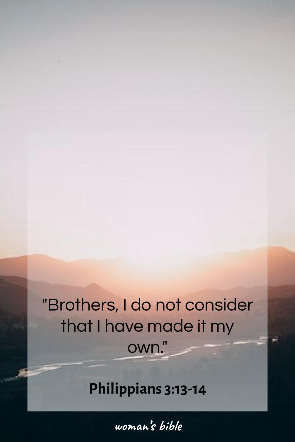 daily verse for woman Saturday, June 21st, 2025 Philippians 3:13-14