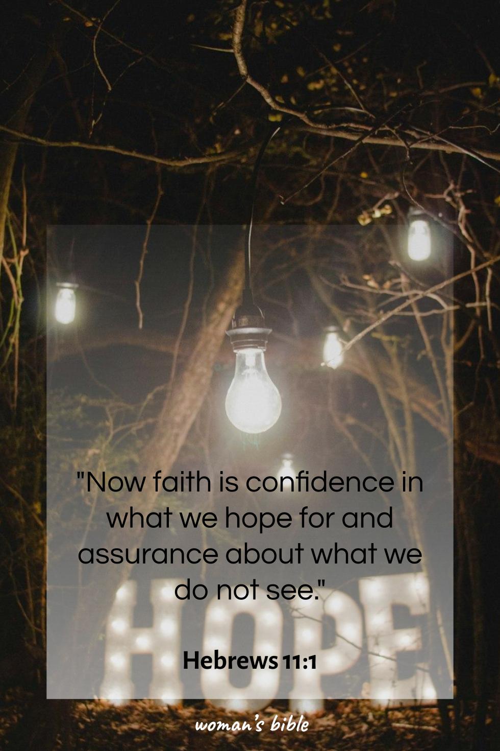 daily verse for woman Sunday, June 1st, 2025 Hebrews 11:1