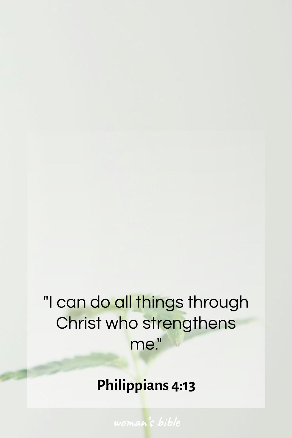daily verse for woman Sunday, June 1st, 2025 Philippians 4:13