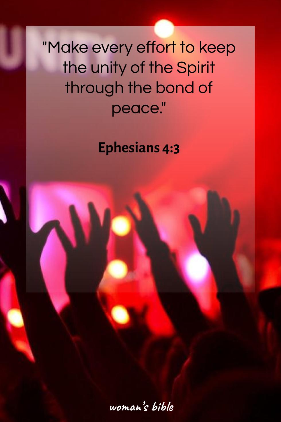 daily verse for woman Thursday, June 5th, 2025 Ephesians 4:3