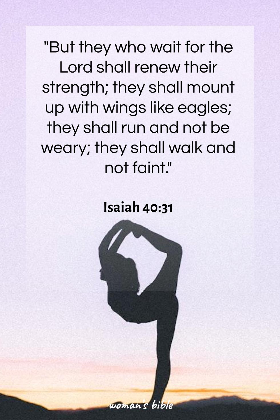 daily verse for woman Tuesday, June 17th, 2025 Isaiah 40:31