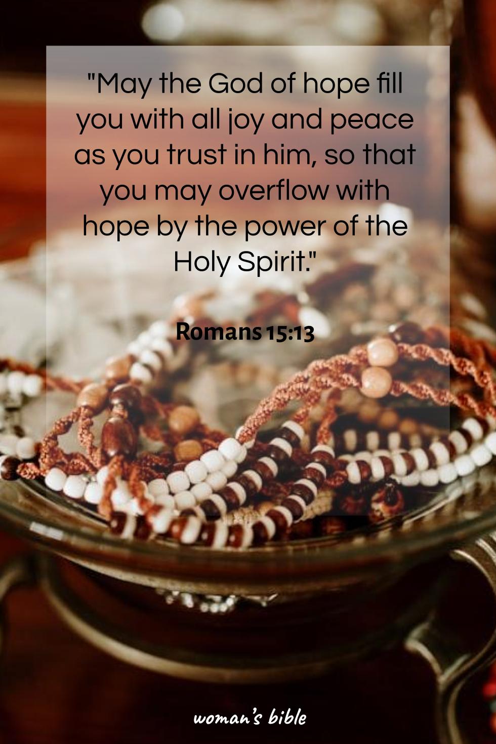 daily verse for woman Friday, August 29th, 2025 Romans 15:13