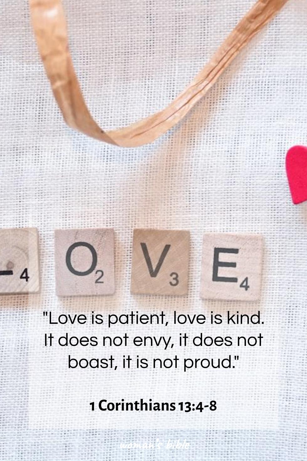 daily verse for woman Thursday, August 21st, 2025 1 Corinthians 13:4-8