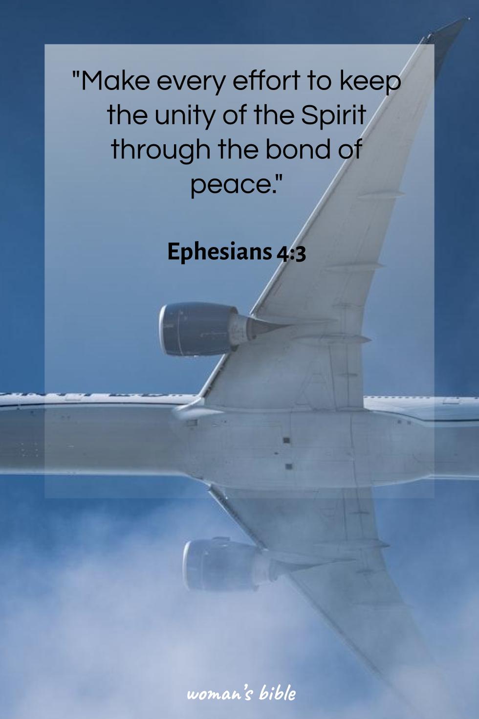 daily verse for woman Thursday, August 28th, 2025 Ephesians 4:3