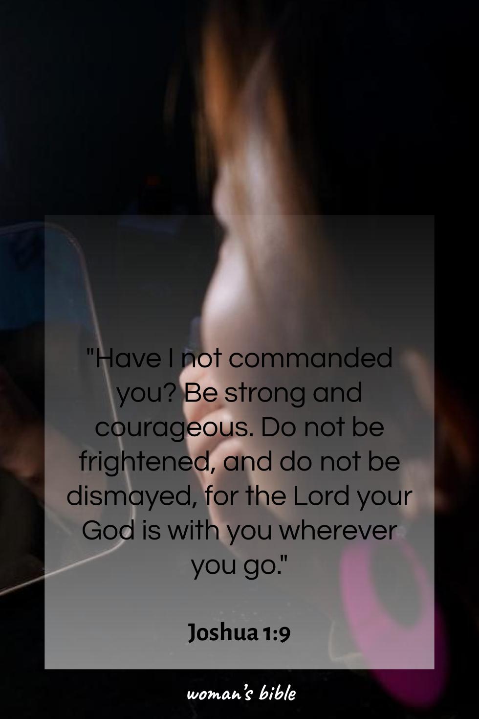 daily verse for woman Monday, September 1st, 2025 Joshua 1:9