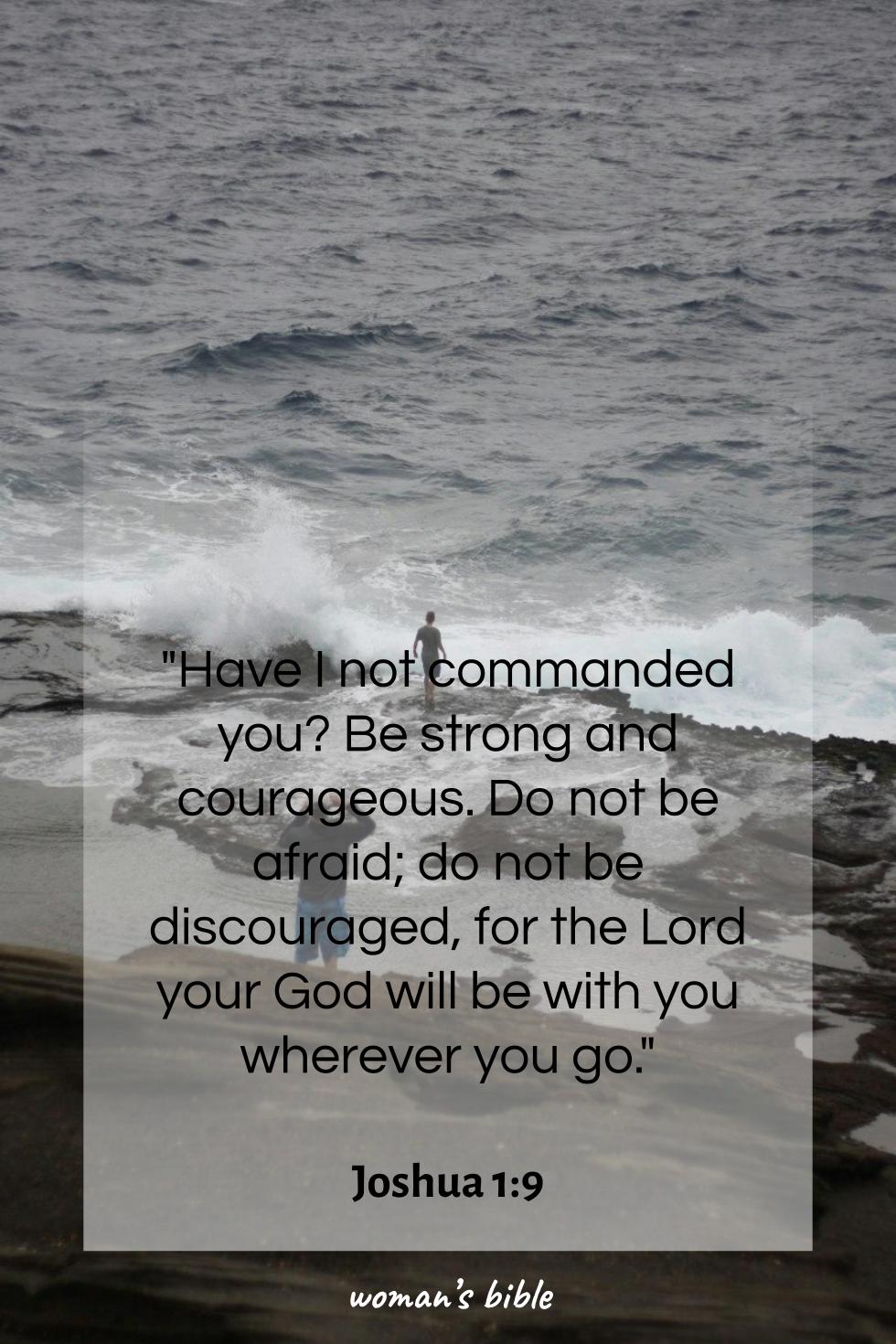 daily verse for woman Monday, September 8th, 2025 Joshua 1:9